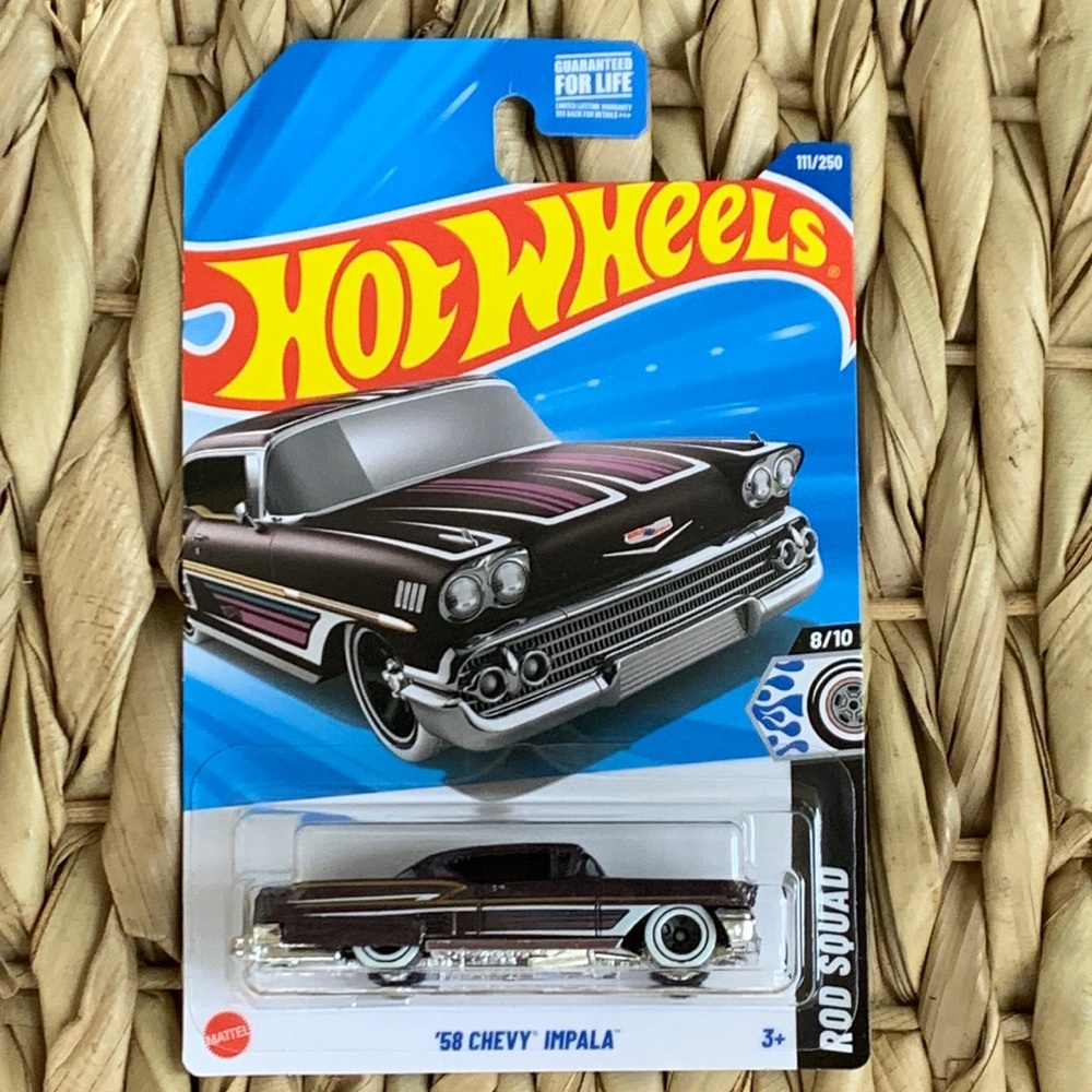 1958 Chevy Impala Hot Wheels 58 1950s Car Hotwheels 50s Chevrolet New 2025